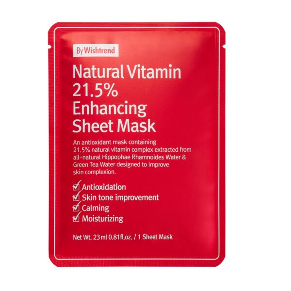 By Wishtrend Natural Vitamin 21.5% Enhancing Sheet Maszk